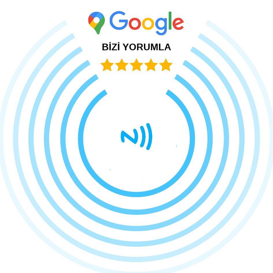 Beyaz Google yorum kartı